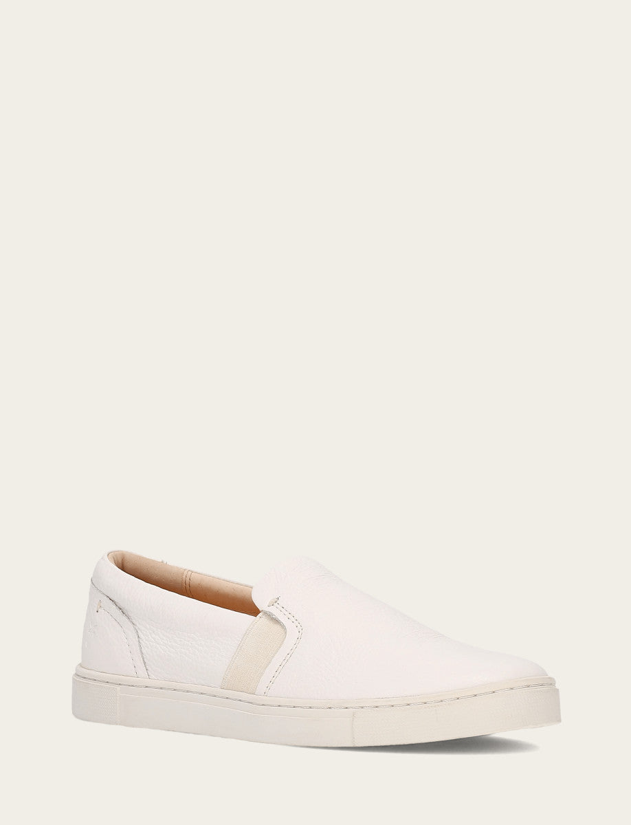 White Sneakers Frye Women's White Ivy Slip On Sneakers