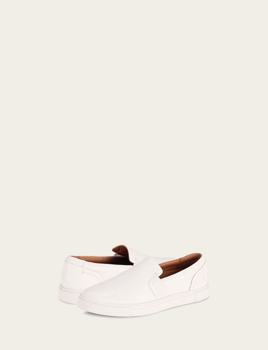 White Sneakers Frye Women's White Ivy Slip On Sneakers