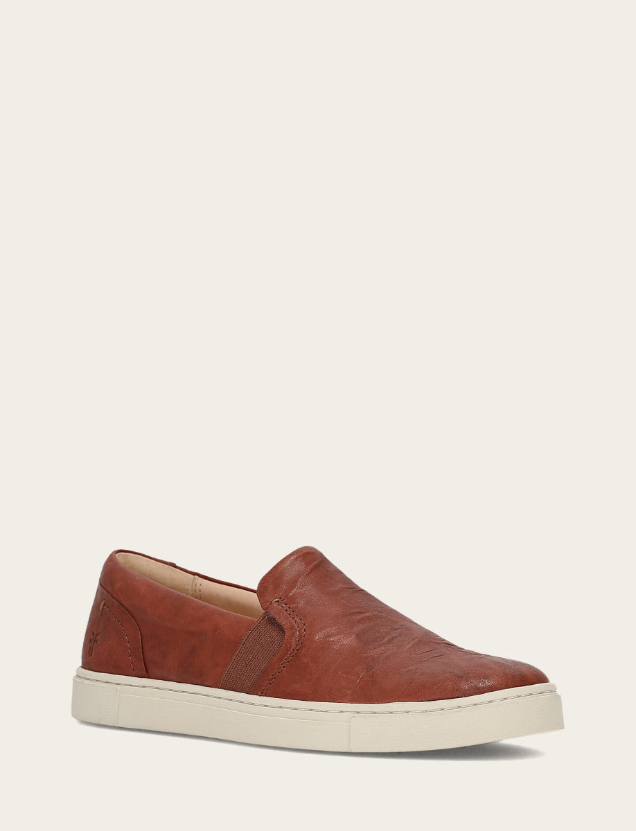 Cognac Sneakers Frye Women's Cognac Ivy Slip On Sneakers