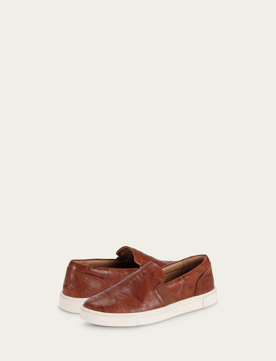 Cognac Sneakers Frye Women's Cognac Ivy Slip On Sneakers