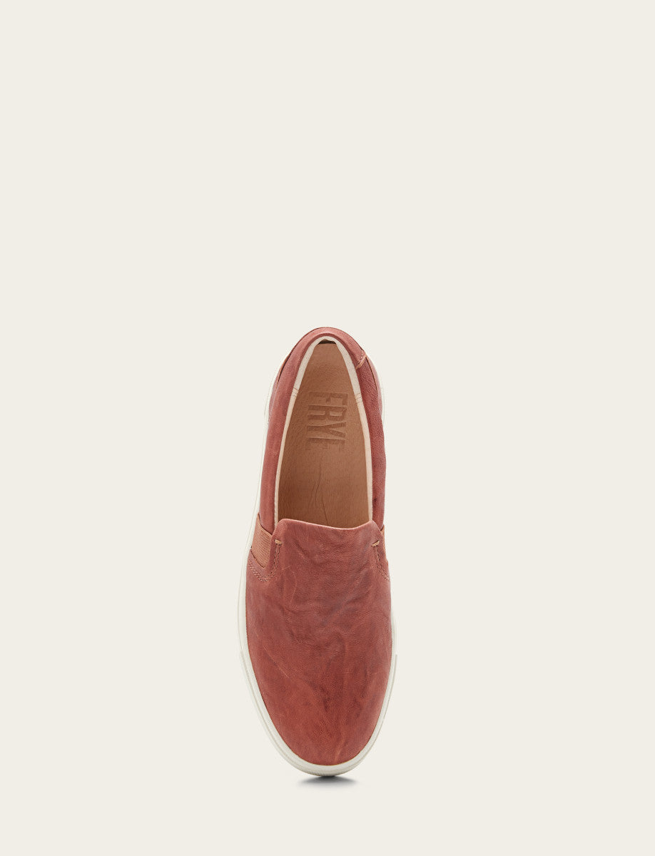 Cognac Sneakers Frye Women's Cognac Ivy Slip On Sneakers