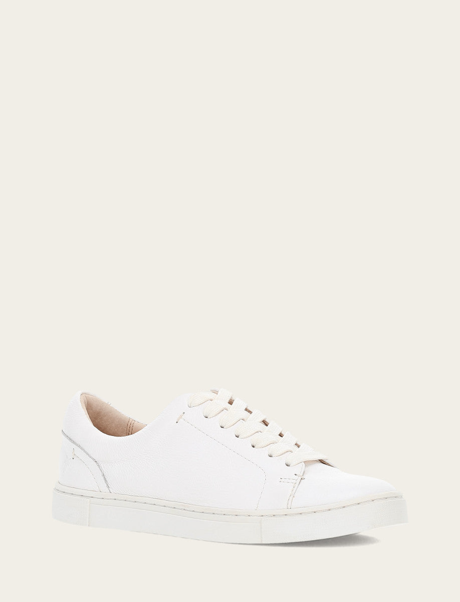 White Sneakers Frye Women's White Ivy Low Lace Sneakers