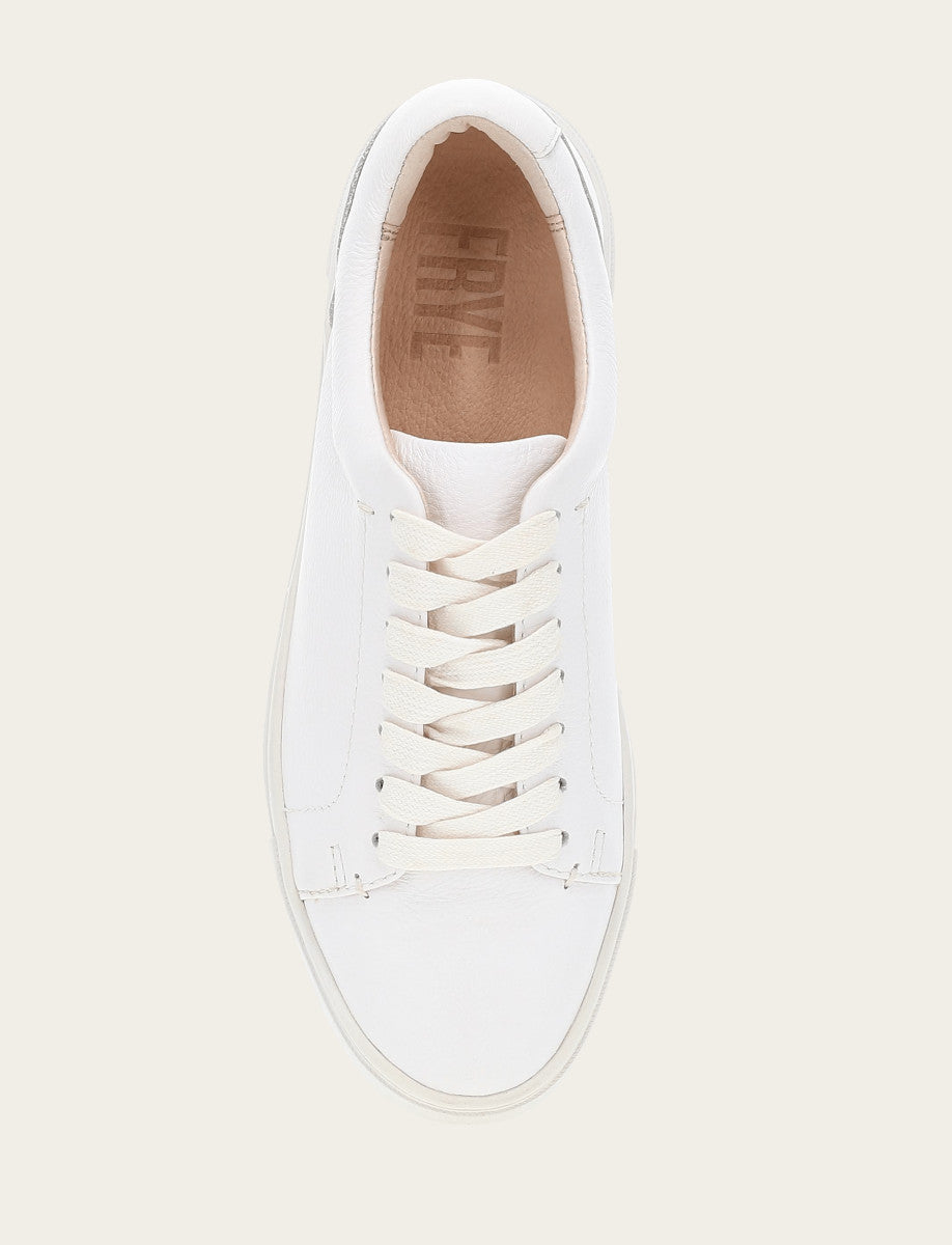 White Sneakers Frye Women's White Ivy Low Lace Sneakers