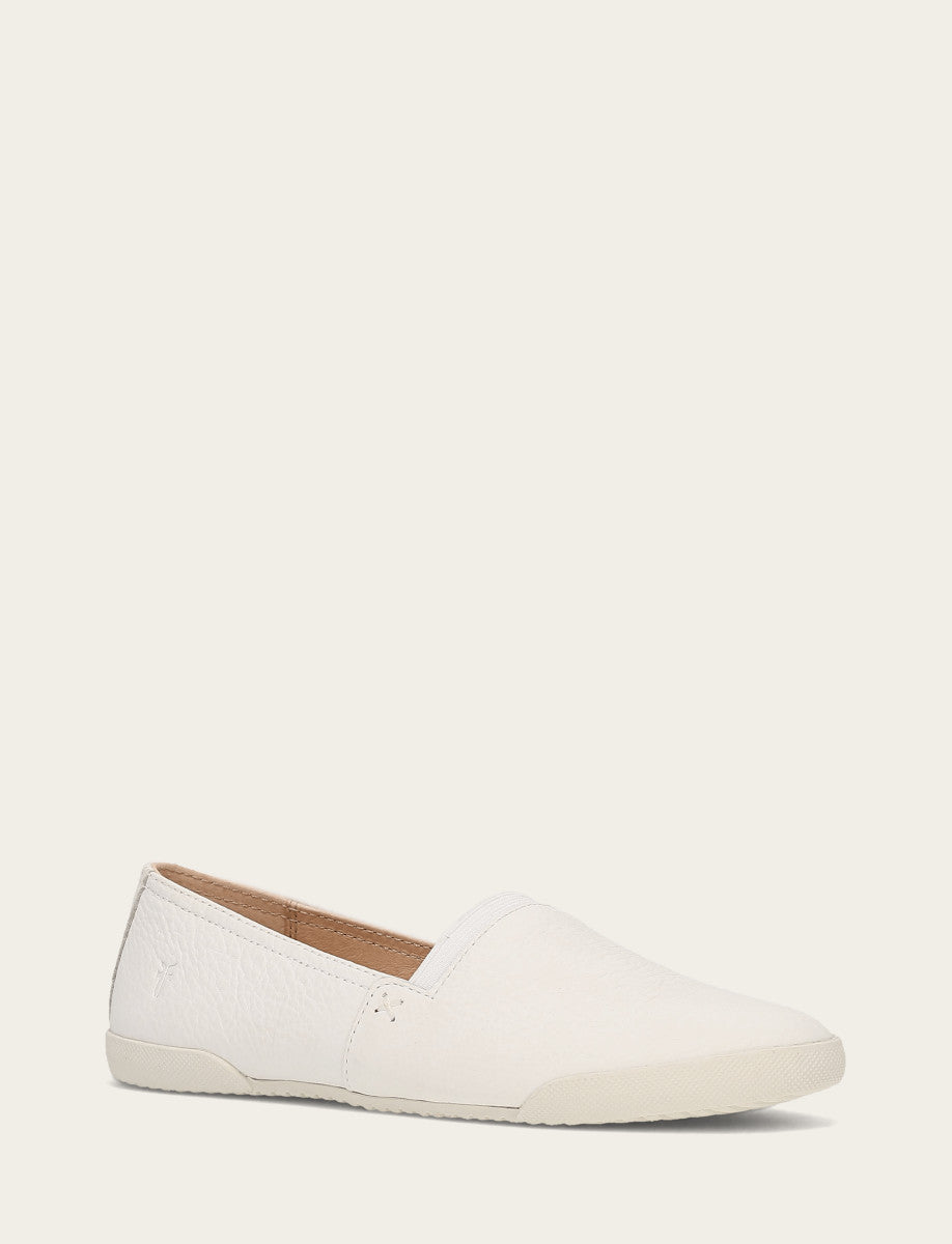 White Sneakers Frye Women's White Melanie Slip On Sneakers