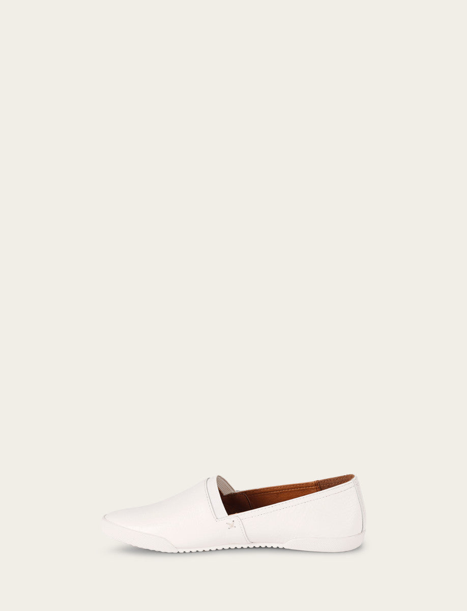 White Sneakers Frye Women's White Melanie Slip On Sneakers