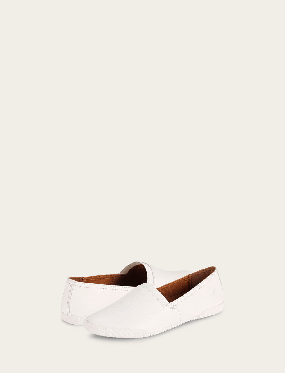White Sneakers Frye Women's White Melanie Slip On Sneakers