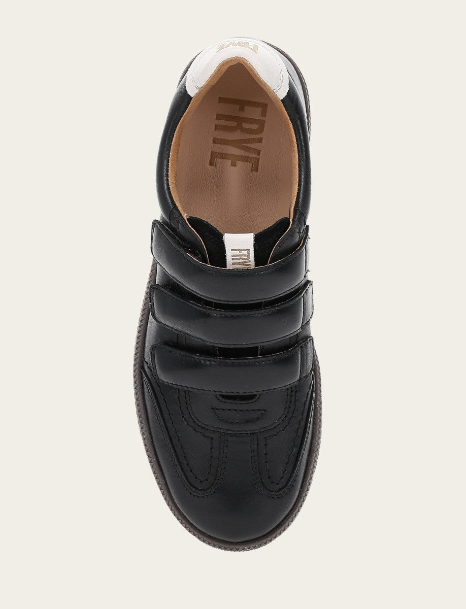Black Sneakers Frye Women's Black Milly 3 Strap Sneakers