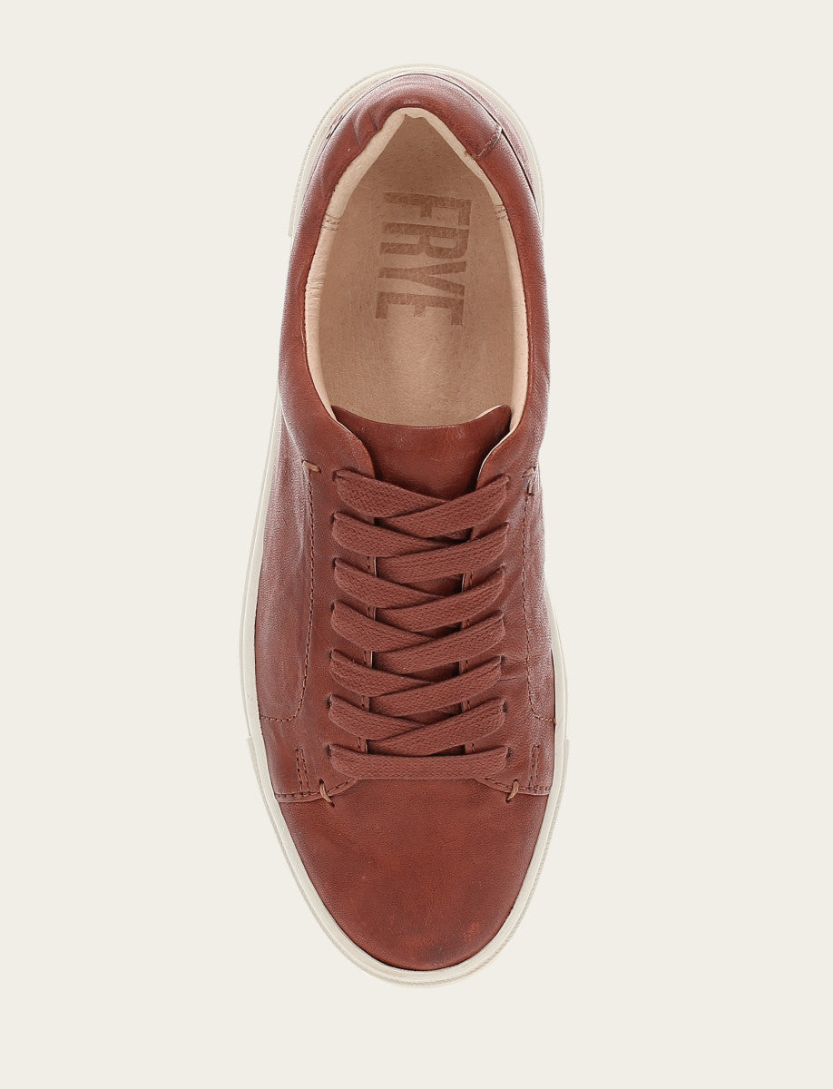 Cognac Sneakers Frye Women's Cognac Ivy Low Lace Sneakers