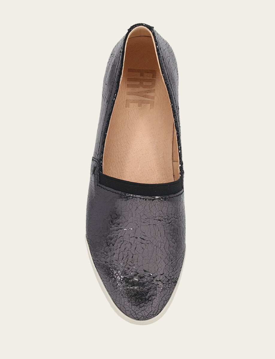 Pewter Mirror Sneakers Frye Women's Pewter Mirror Melanie Slip On Sneakers