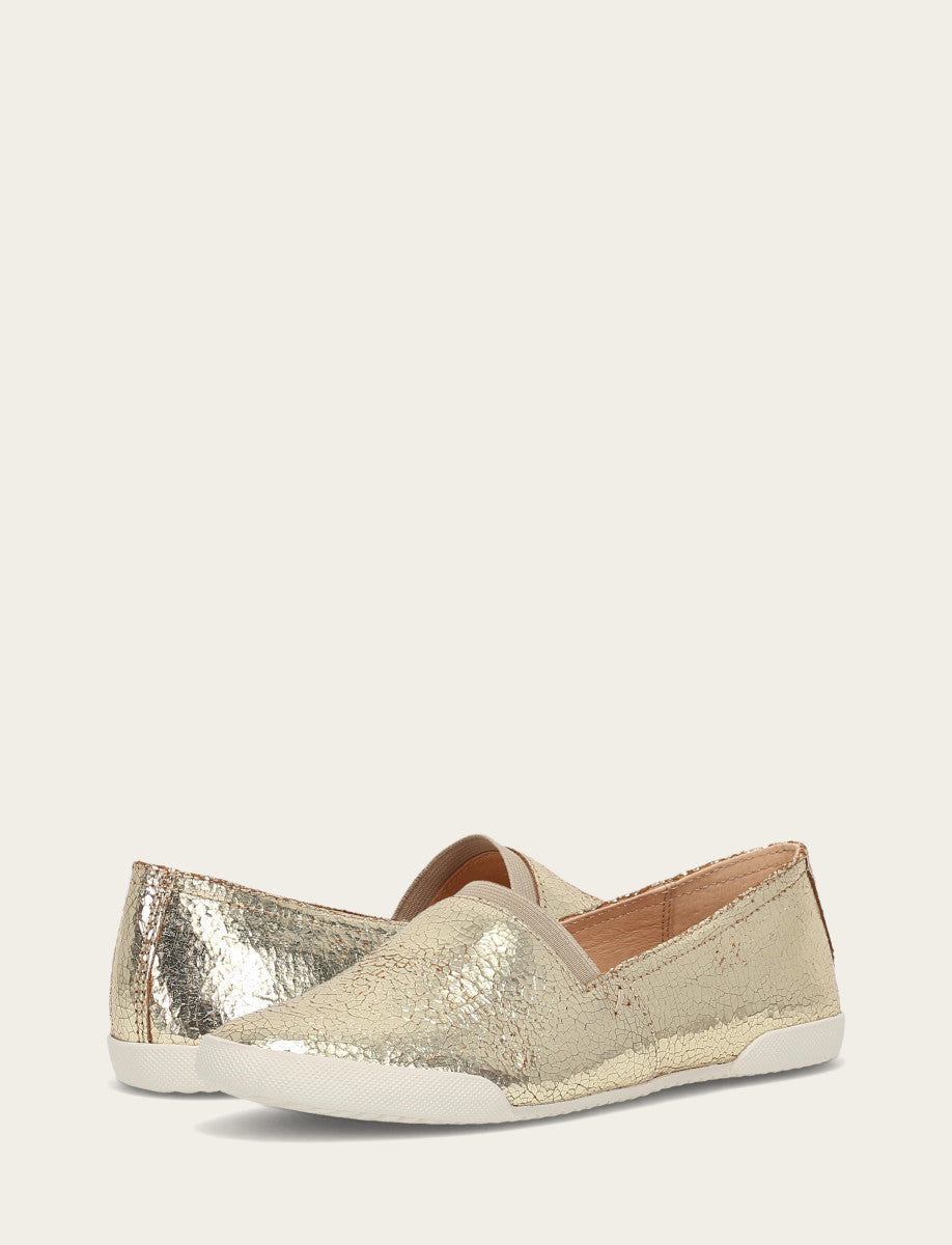 Gold Mirror Sneakers Frye Women's Gold Mirror Melanie Slip On Sneakers