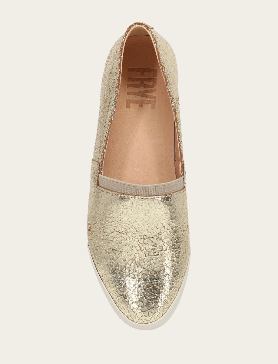 Gold Mirror Sneakers Frye Women's Gold Mirror Melanie Slip On Sneakers