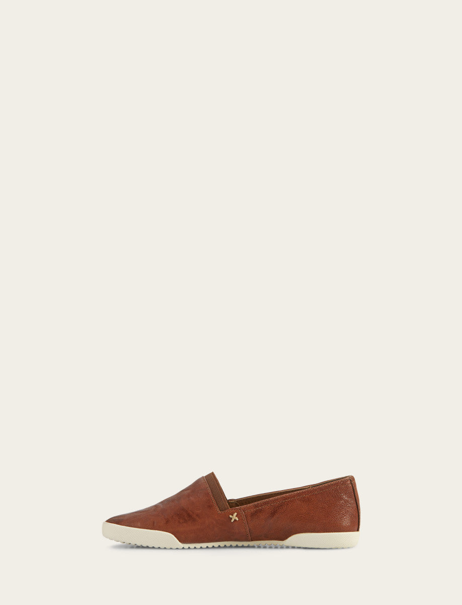 Cognac Sneakers Frye Women's Cognac Melanie Slip On Sneakers