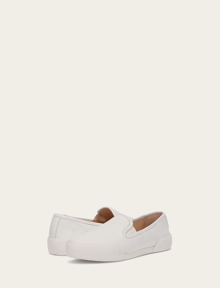 White Sneakers Frye Women's White Mia Slip On Sneakers
