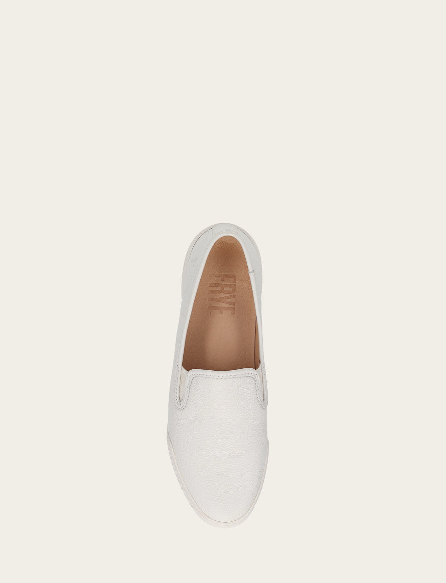 White Sneakers Frye Women's White Mia Slip On Sneakers