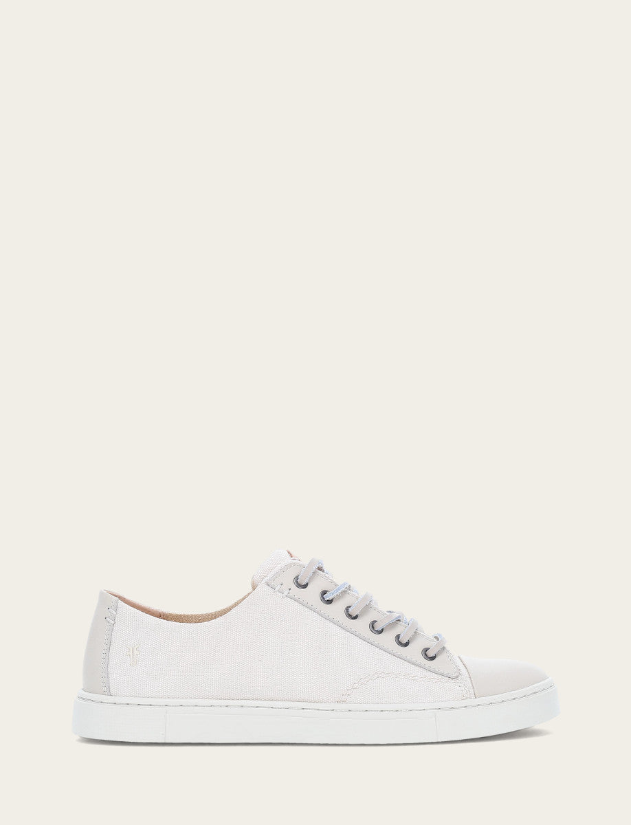 Ivory Sneakers Frye Women's Ivory Ivy Canvas Low Lace Sneakers