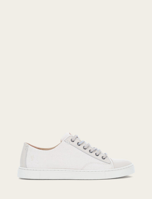 Ivory Sneakers Frye Women's Ivory Ivy Canvas Low Lace Sneakers