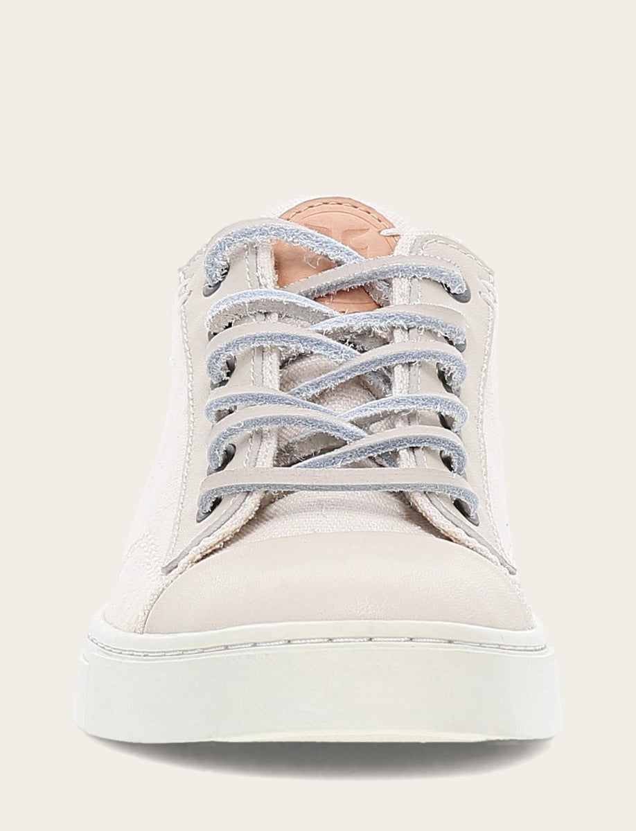 Ivory Sneakers Frye Women's Ivory Ivy Canvas Low Lace Sneakers