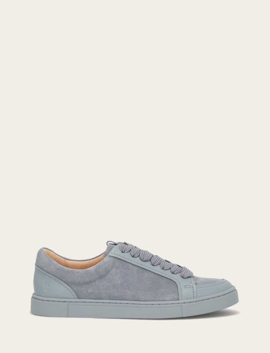 Steel Blue Sneakers Frye Women's Steel Blue Ivy Court Low Lace Sneakers