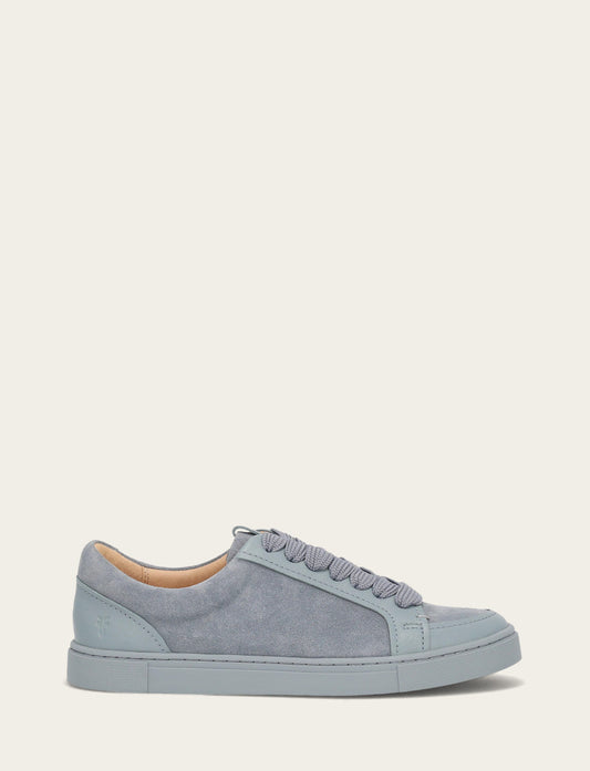 Steel Blue Sneakers Frye Women's Steel Blue Ivy Court Low Lace Sneakers