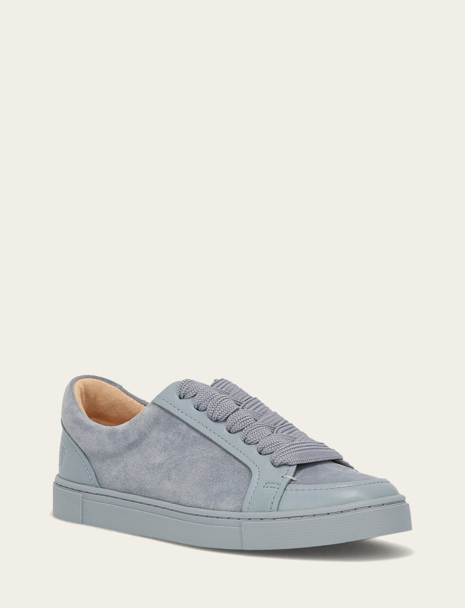 Steel Blue Sneakers Frye Women's Steel Blue Ivy Court Low Lace Sneakers