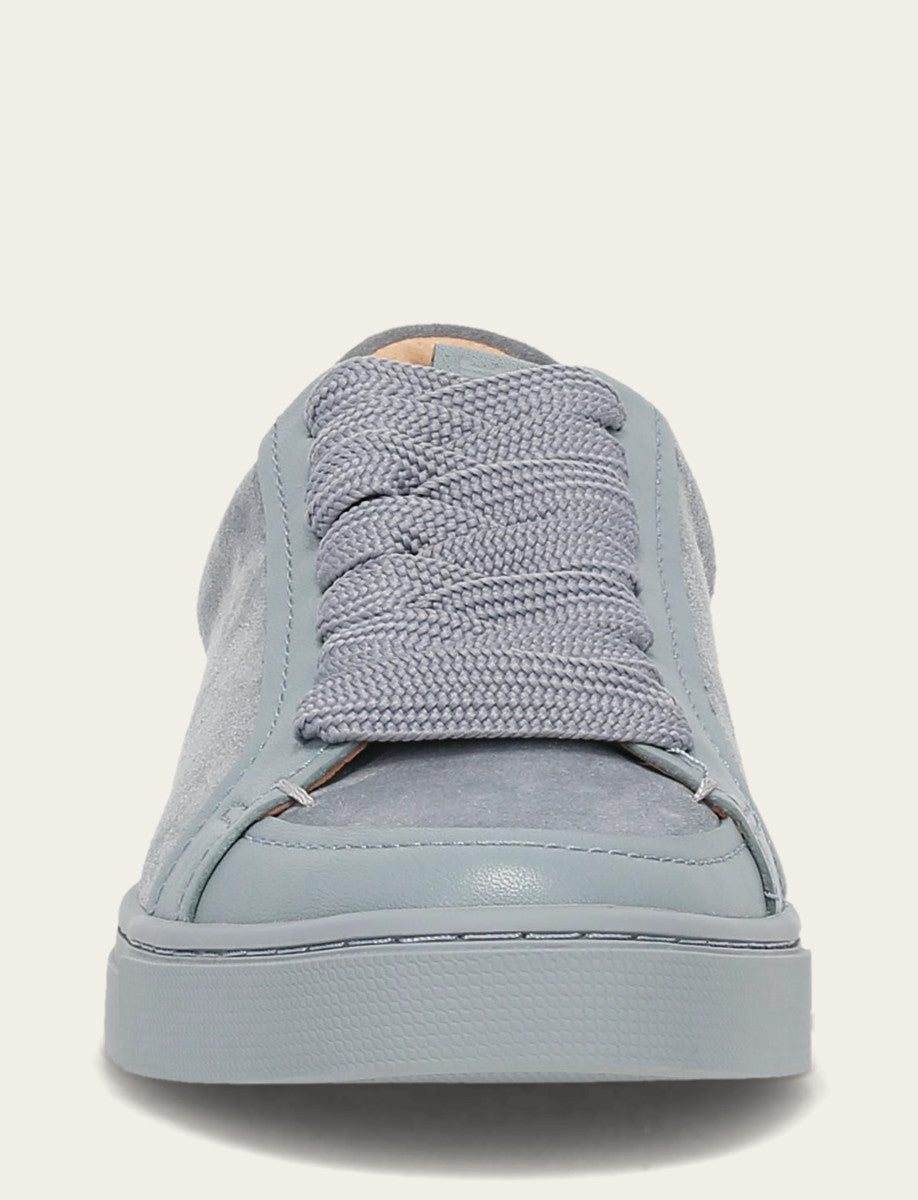 Steel Blue Sneakers Frye Women's Steel Blue Ivy Court Low Lace Sneakers