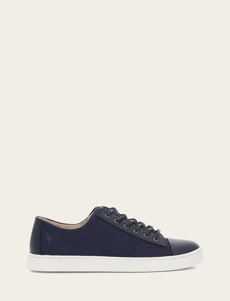 Navy Sneakers Frye Women's Navy Ivy Canvas Low Lace Sneakers