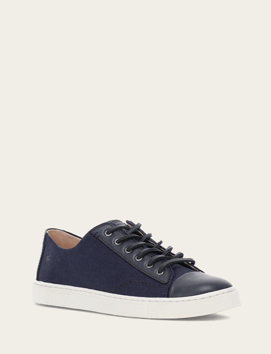 Navy Sneakers Frye Women's Navy Ivy Canvas Low Lace Sneakers