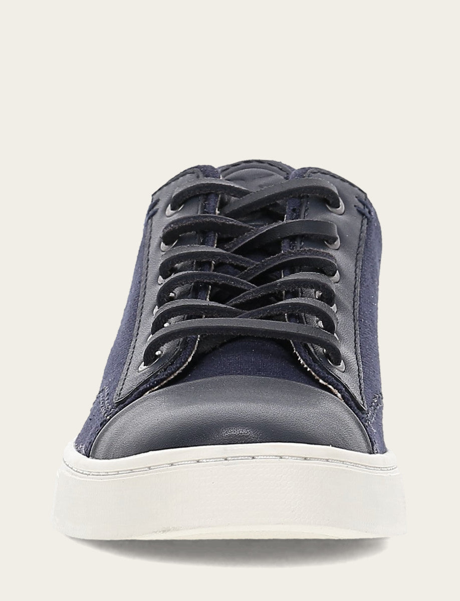 Navy Sneakers Frye Women's Navy Ivy Canvas Low Lace Sneakers