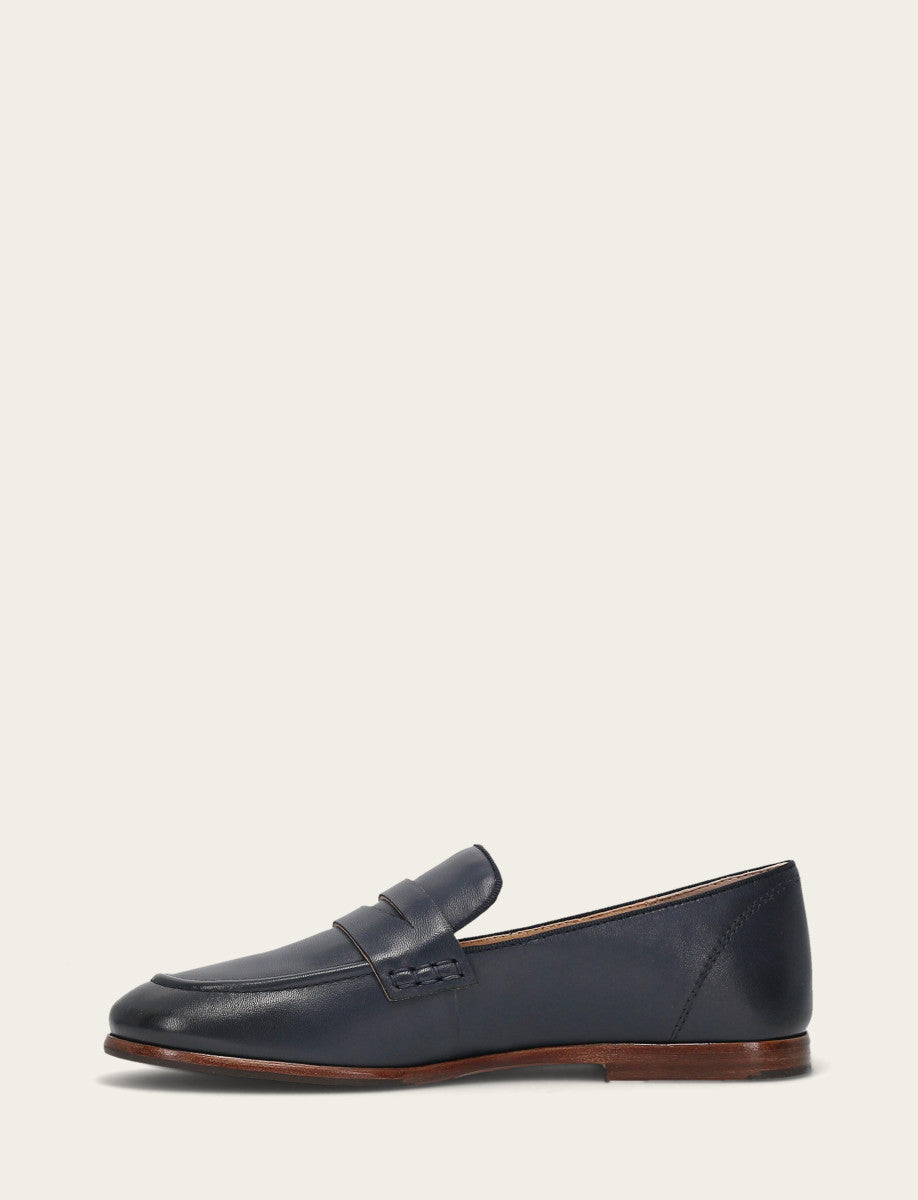Navy Flats & Mules Frye Faith Loafer