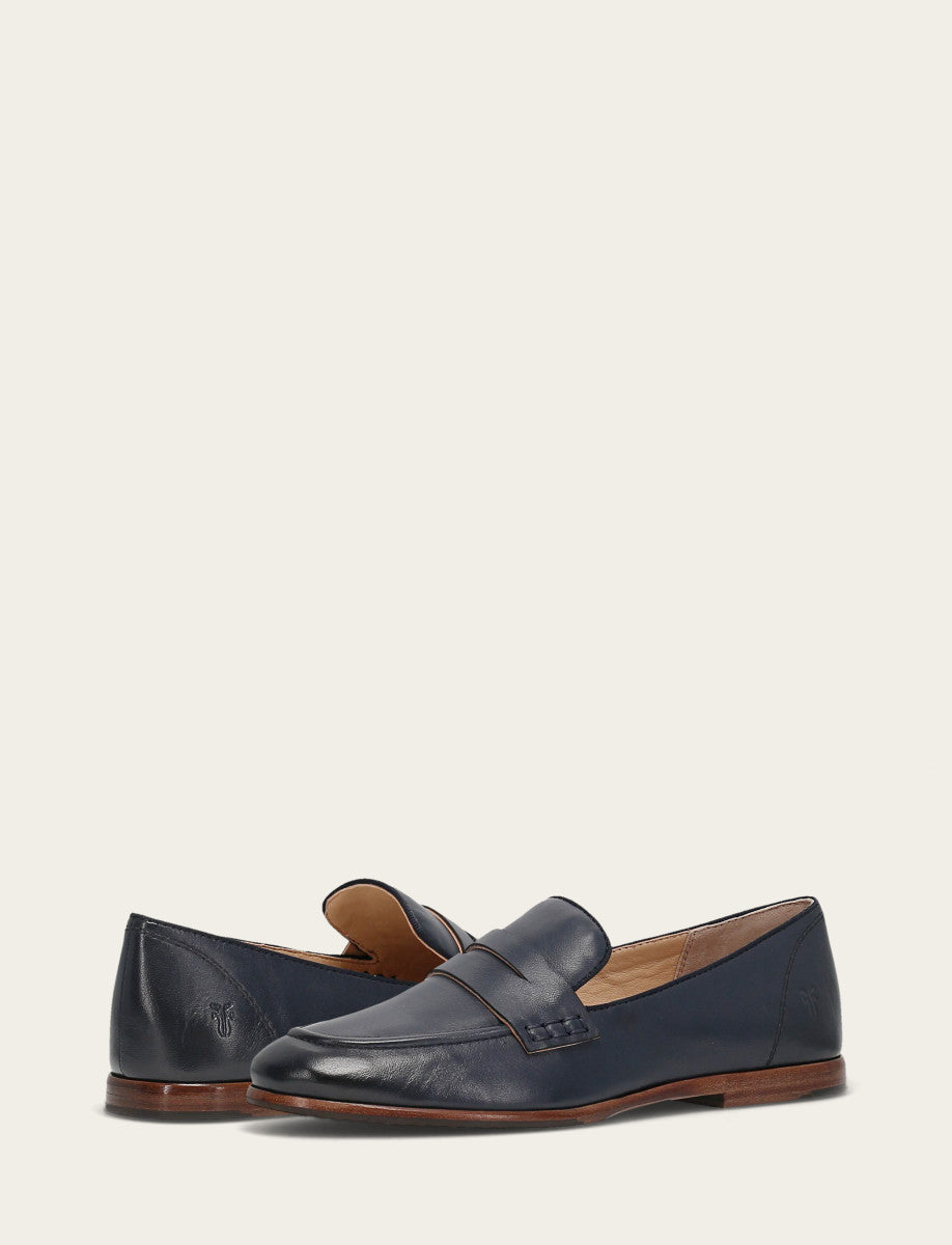 Navy Flats & Mules Frye Faith Loafer