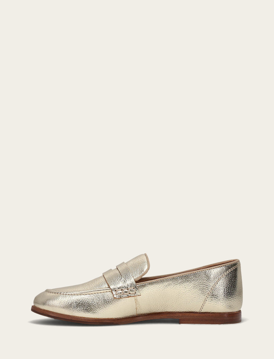 Light Gold Flats & Mules Frye Faith Loafer