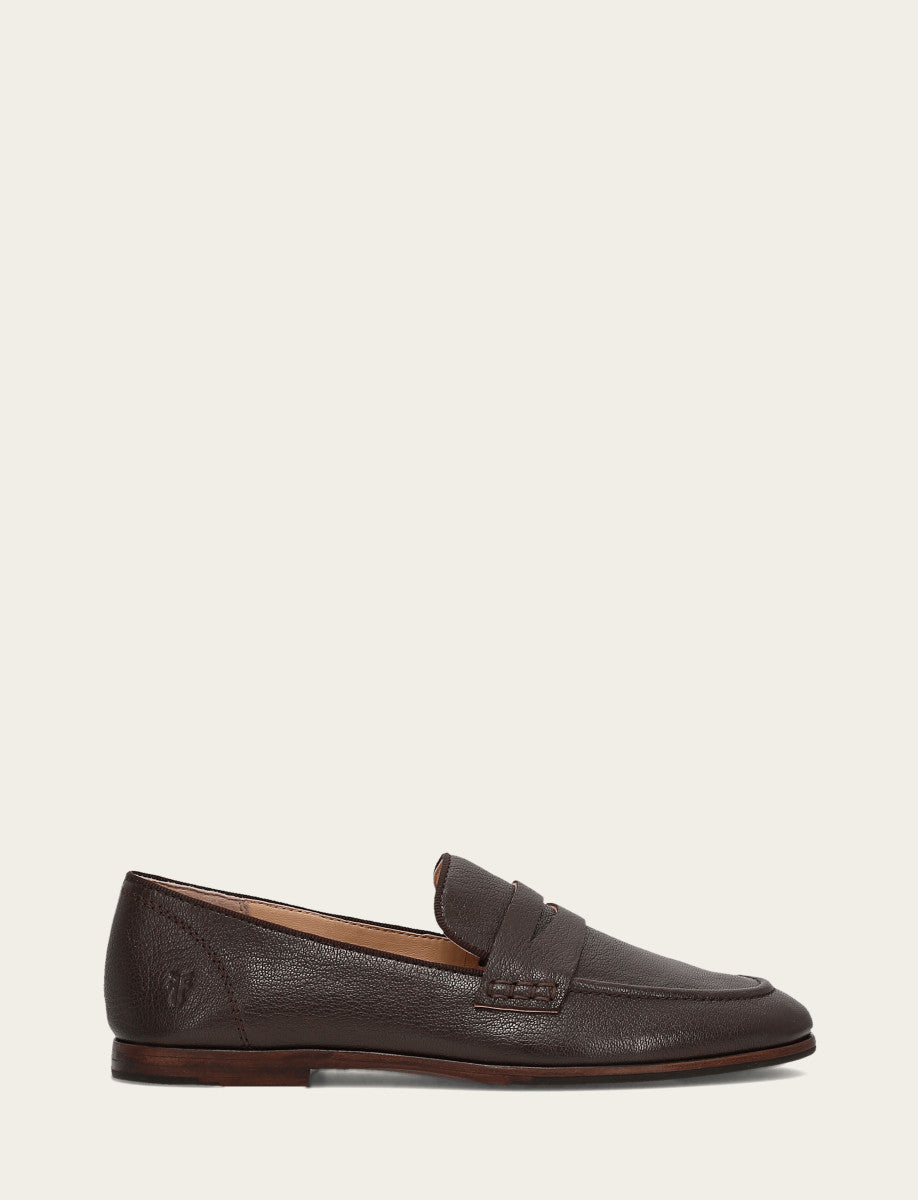 Dark Brown Flats & Mules Frye Women's Dark Brown Faith Loafer