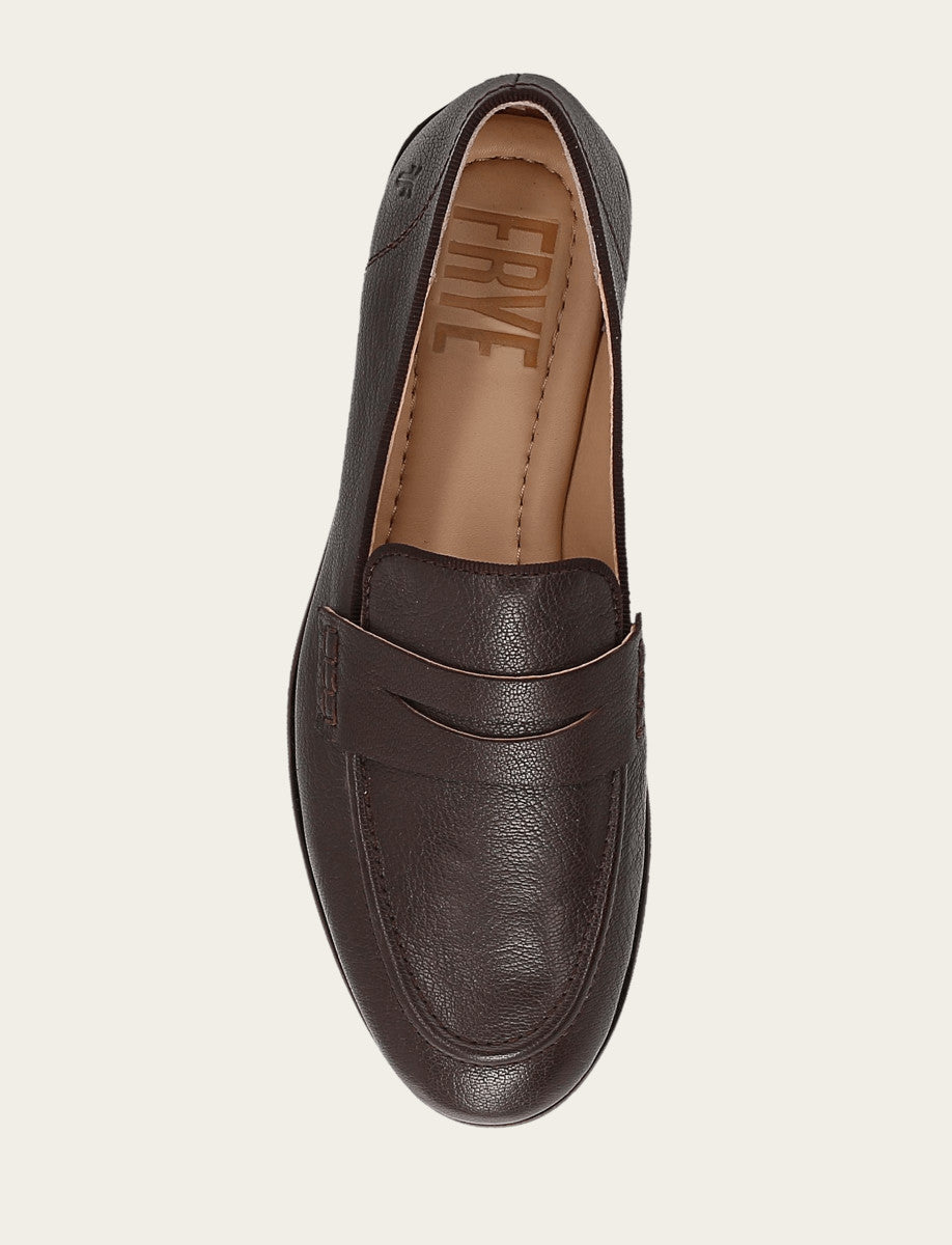 Dark Brown Flats & Mules Frye Women's Dark Brown Faith Loafer