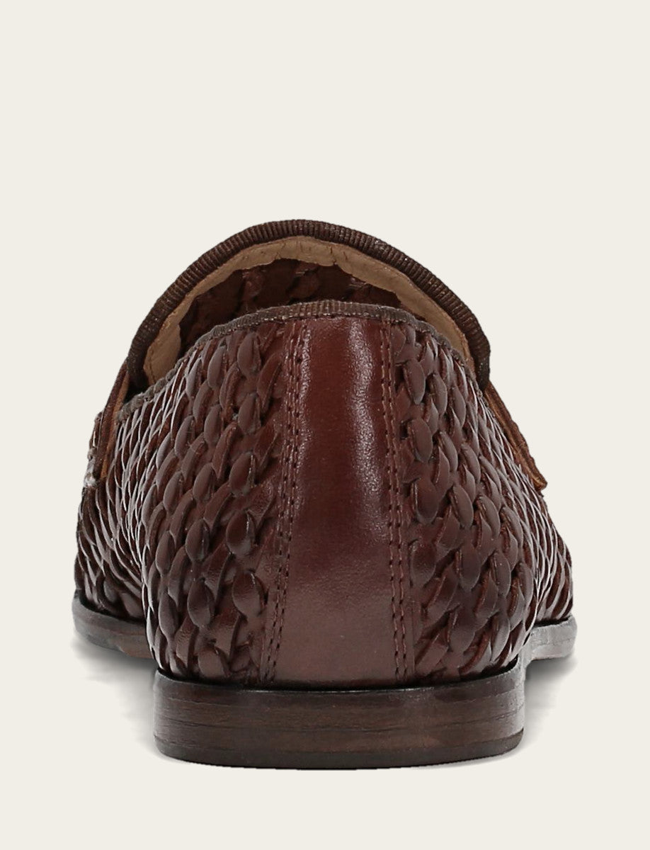 Dark Brown Flats & Mules Frye Faith Woven Loafer