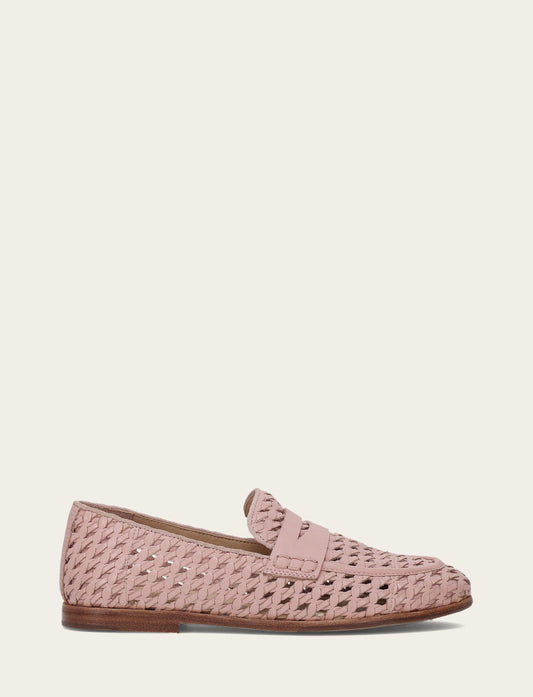 Cameo Rose Flats & Mules Frye Faith Woven Loafer
