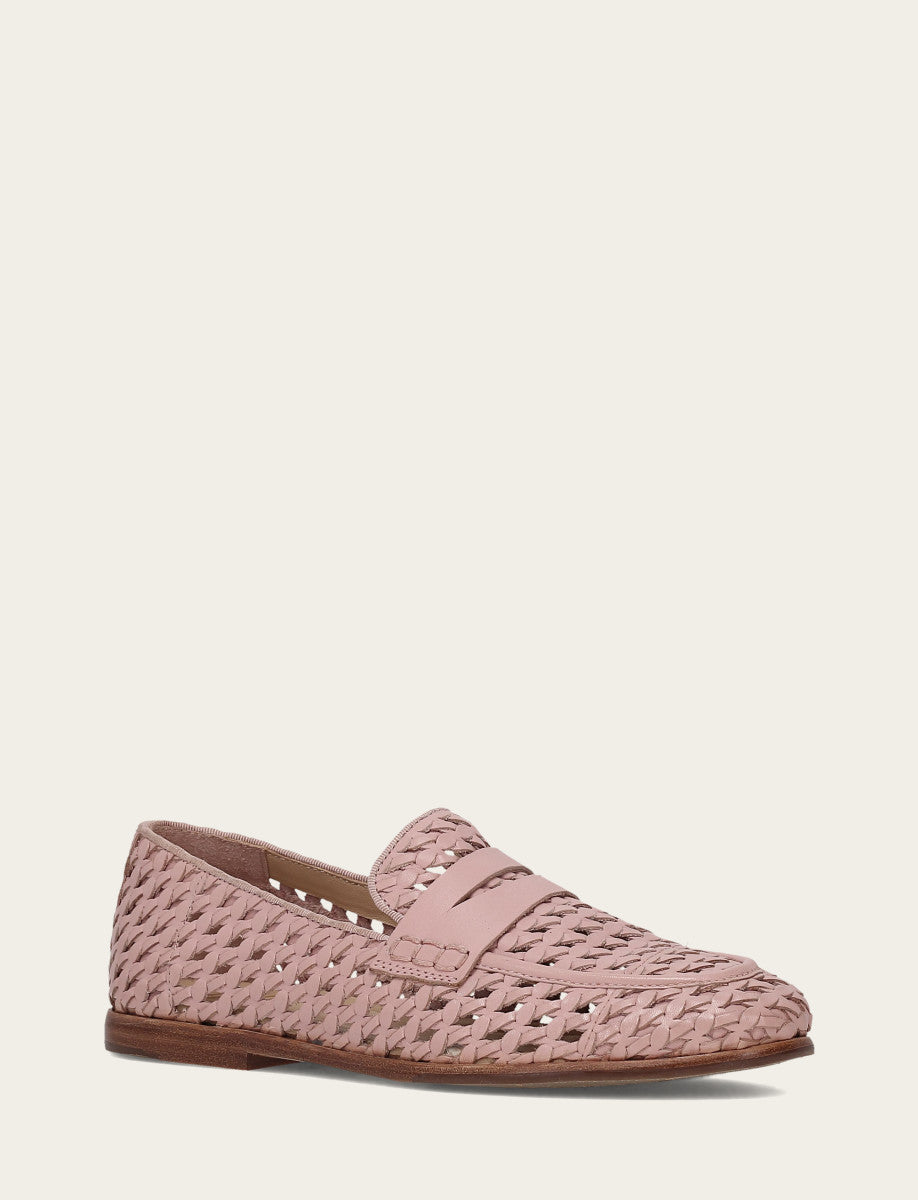 Cameo Rose Flats & Mules Frye Faith Woven Loafer