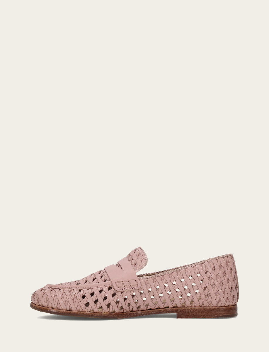 Cameo Rose Flats & Mules Frye Faith Woven Loafer