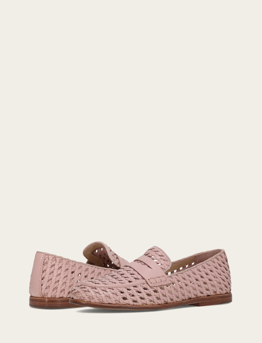 Cameo Rose Flats & Mules Frye Faith Woven Loafer