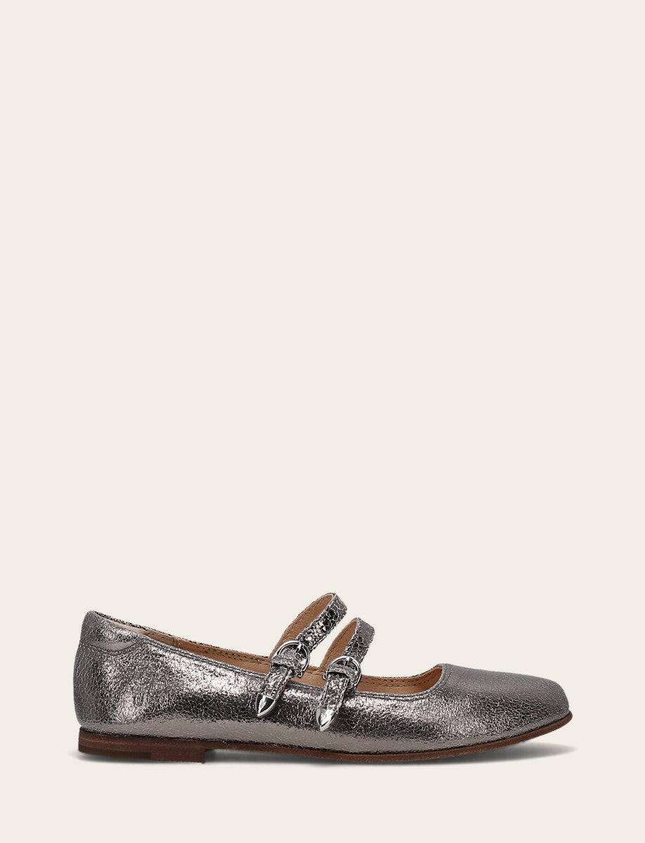 Gunmetal Flats & Mules Frye Carson Multi Mary Jane
