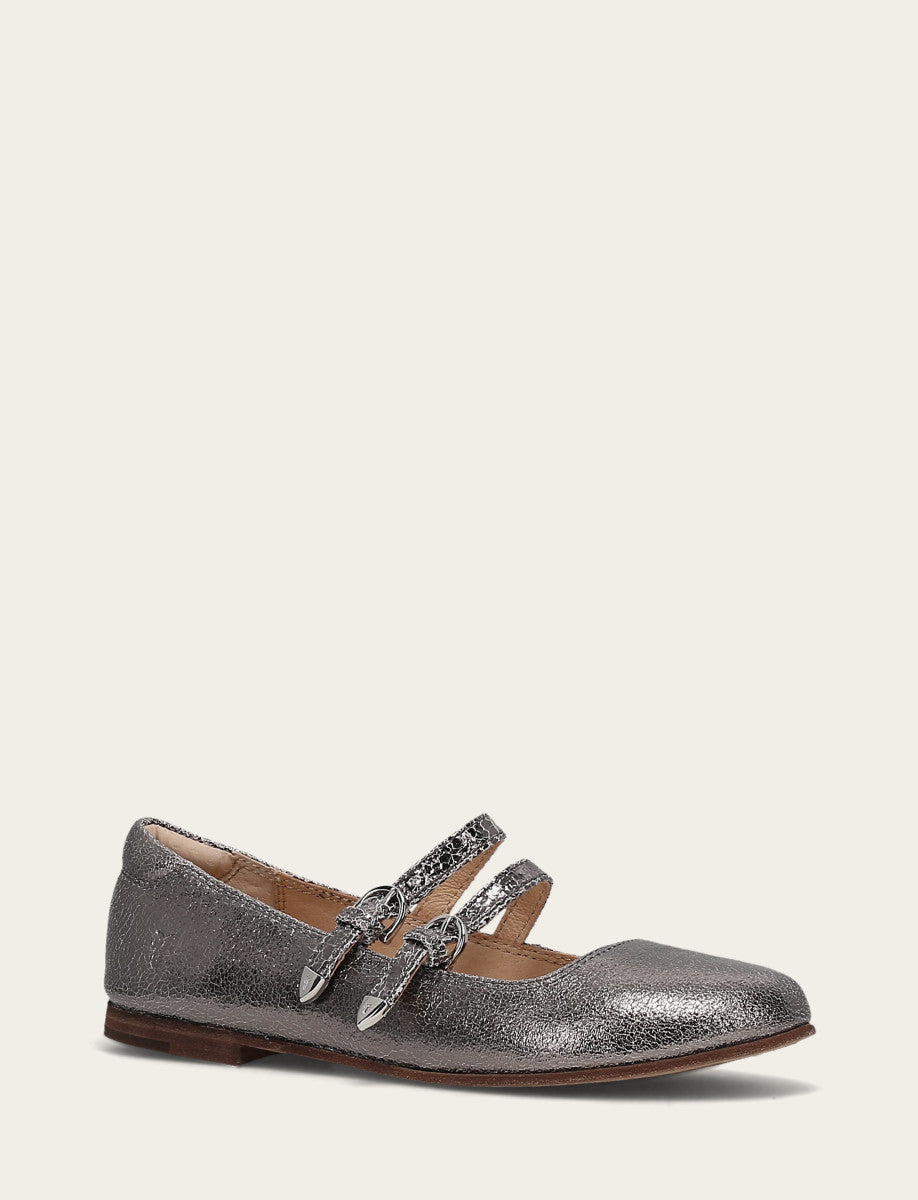 Gunmetal Flats & Mules Frye Carson Multi Mary Jane