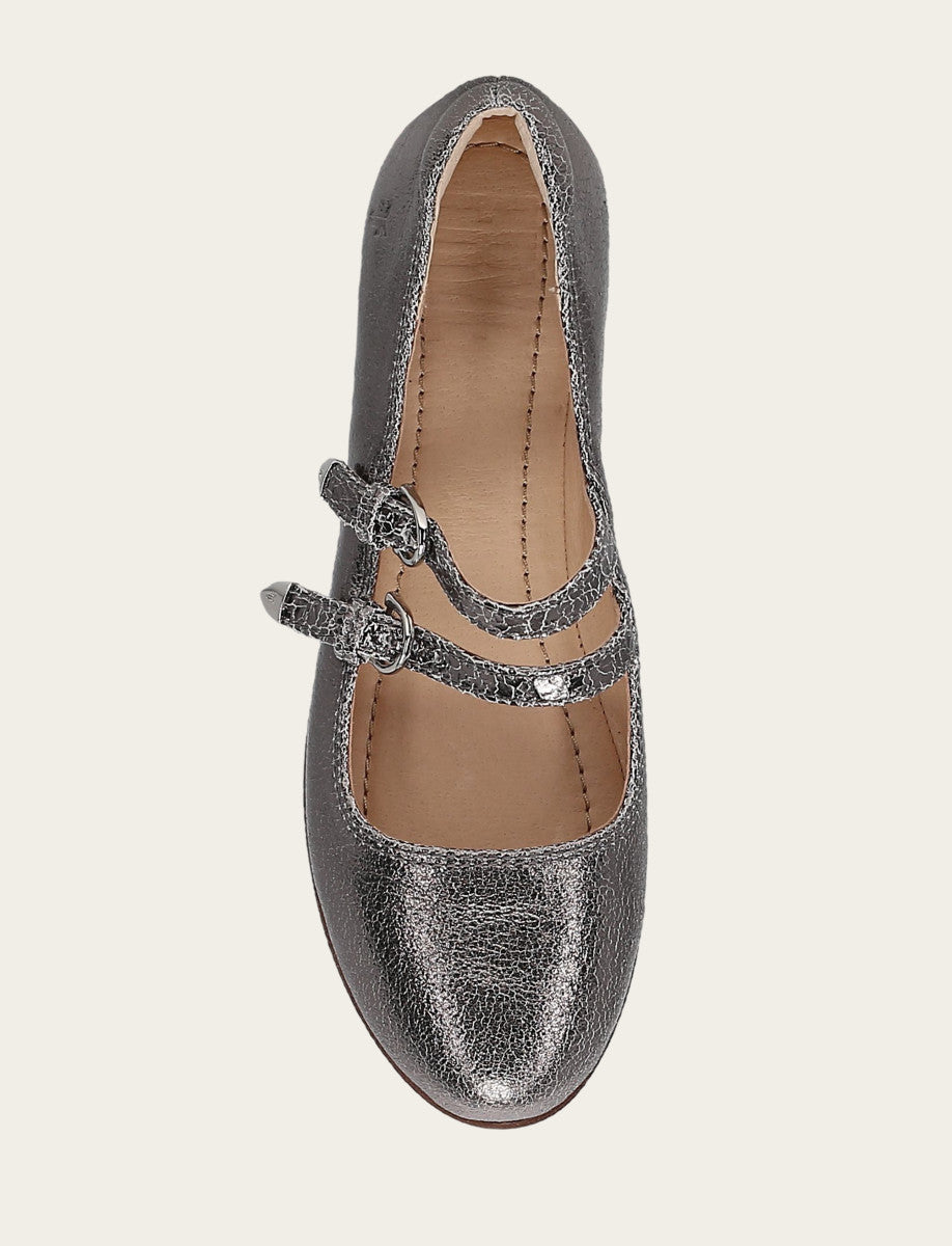Gunmetal Flats & Mules Frye Carson Multi Mary Jane
