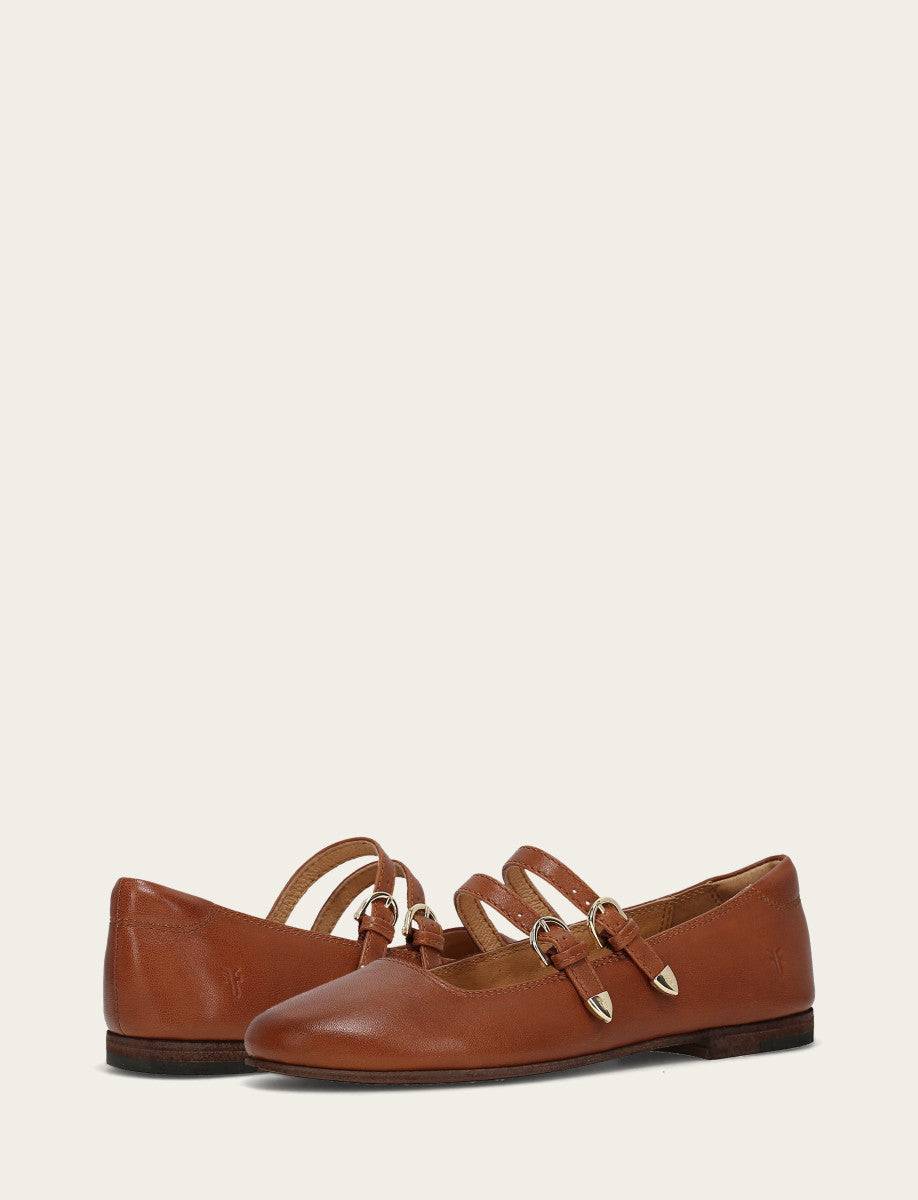 Cinnamon Flats & Mules Frye Cinnamon Carson Multi Mary Jane
