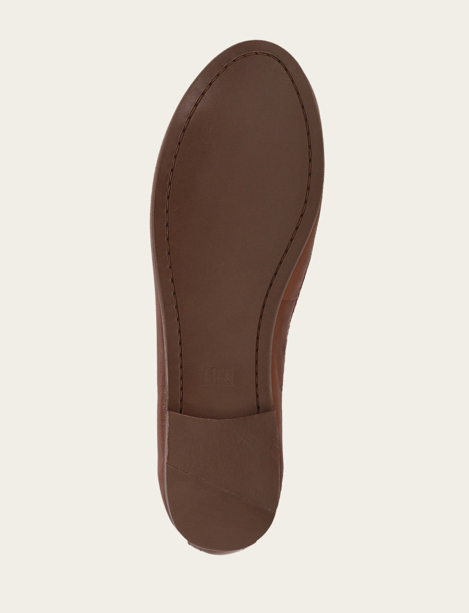 Cinnamon Flats & Mules Frye Women's Cinnamon Carson Logo Ballet Shoe