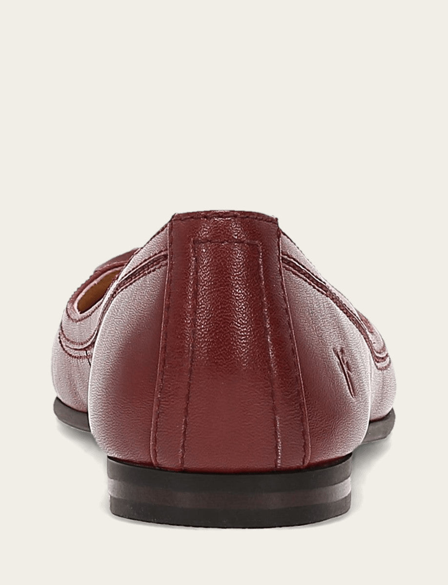 Cranberry Flats & Mules Frye Women's Cranberry Carson Logo Ballet Shoe
