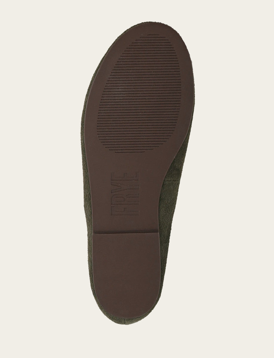 Dark Olive Flats & Mules Frye Women's Dark Olive Emma Elastic Mary Jane Shoe