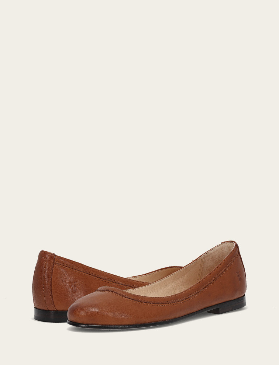 Cognac Flats & Mules Frye Women's Cognac Carson Ballet Flats