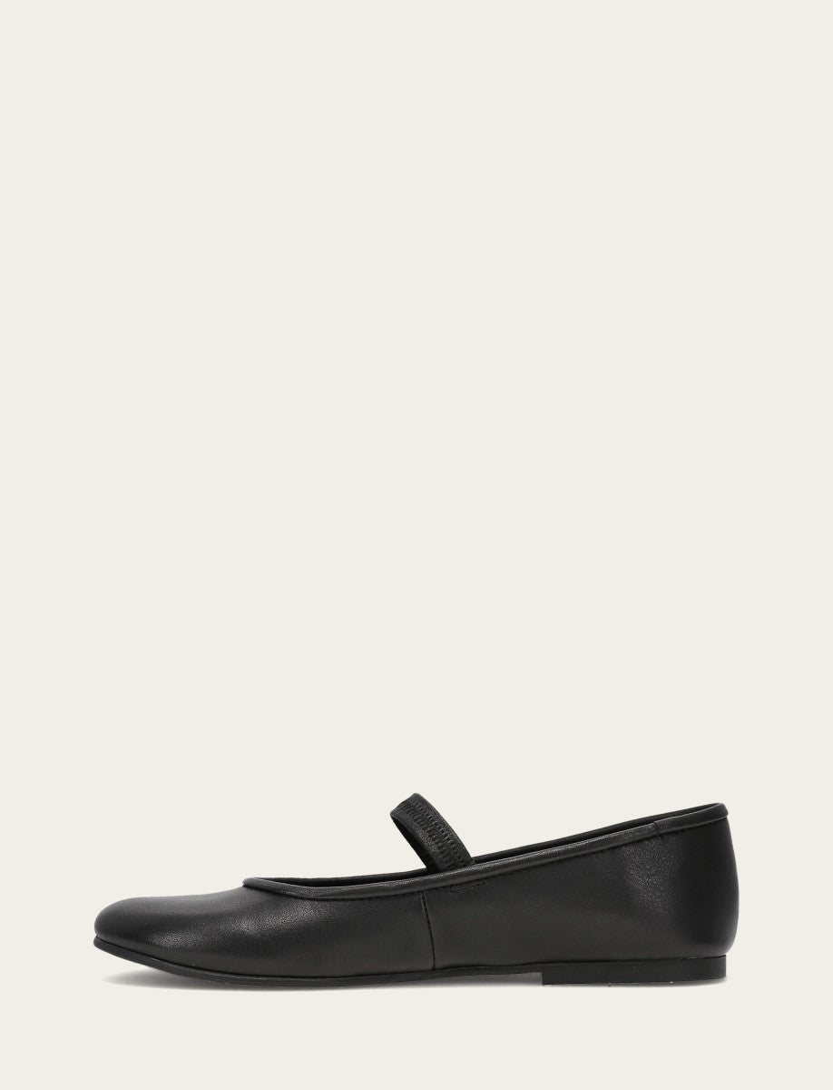 Black Flats & Mules Frye Women's Black Emma Elastic Mary Jane Shoe