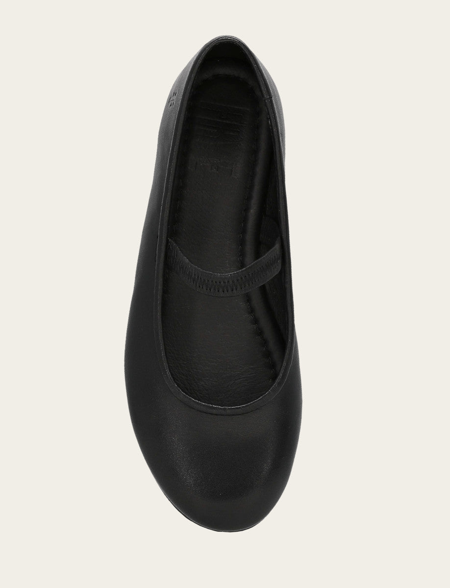 Black Flats & Mules Frye Women's Black Emma Elastic Mary Jane Shoe