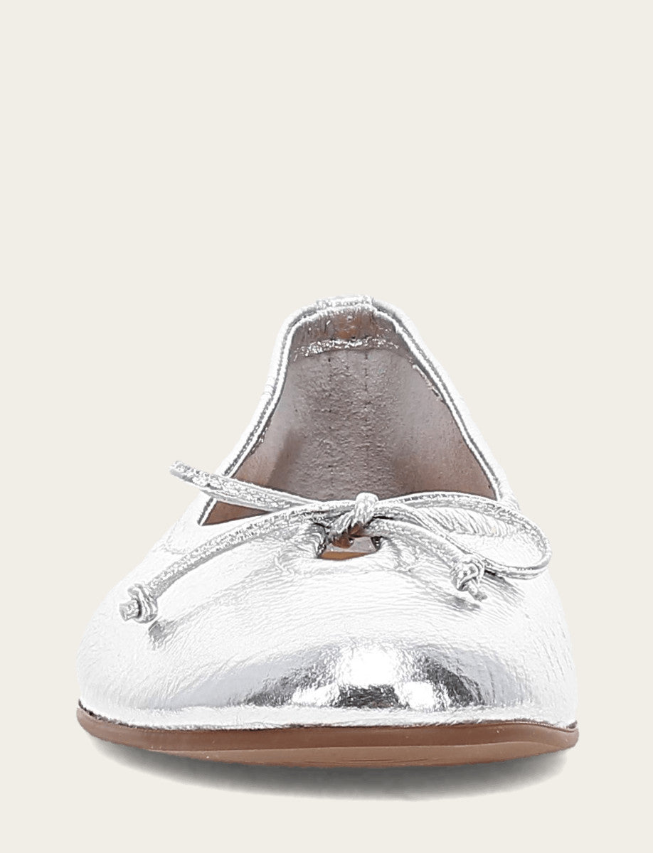 Silver Flats & Mules Frye Women's Silver Emma Ballet Shoe