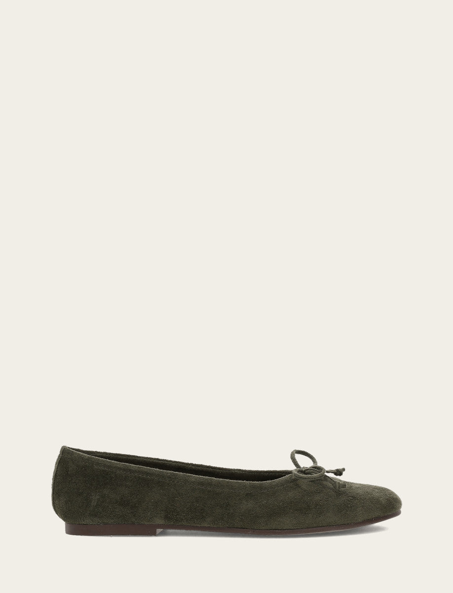 Dark Olive Flats & Mules Frye Women's Dark Olive Emma Ballet Shoe